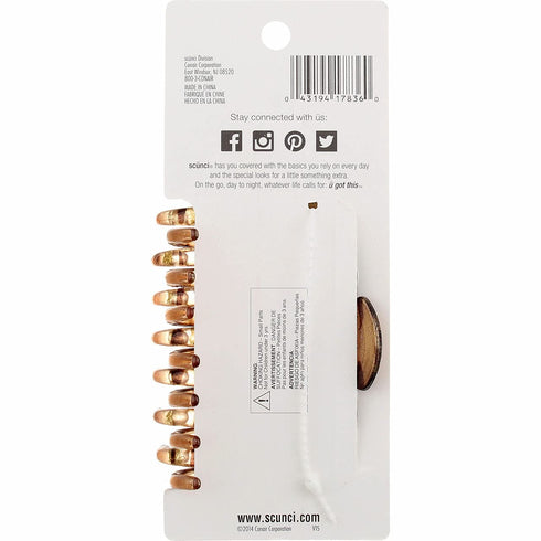 Scunci No Slip Crown Clip for Thick Hair, 1 ea (Pack of 6)