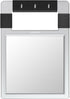 TASALON Unbreakable Hand Mirror, Silver Rectangular Tabletop Mount, ABS Frame, Handheld Mirror for Barber, Salon, Makeup