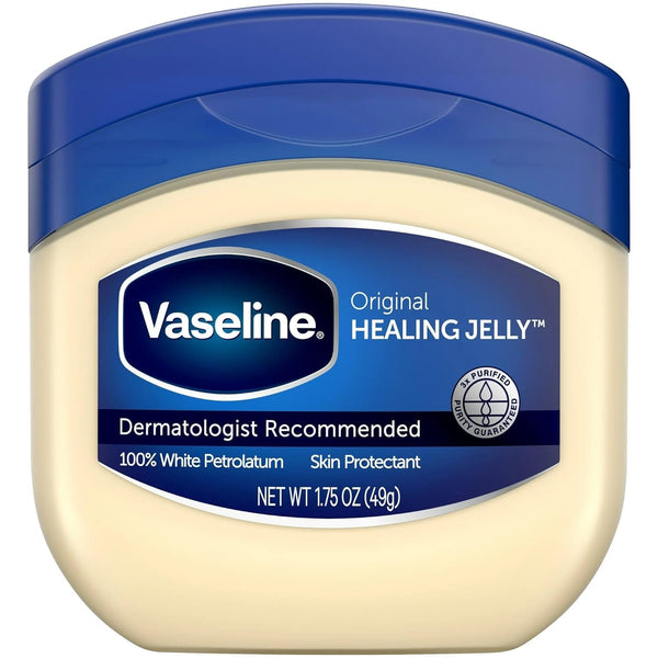 Vaseline 100% Pure Petroleum Jelly, 1.75 Oz / 49 Gr Jars, Pack of 3