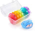 HONITANO 21-Compartment Weekly Pill Organizer Rainbow Medicine Storage Box Portable Dispenser with Separate