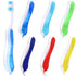 Zopeal 6 Pieces Travel Folding Toothbrush, Portable Built-in Cover, Multi Color Collapsible for Hiking, Camping, Daily