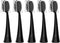 Replacement Toothbrush Heads with Covers for Burst, 5 Count in Black