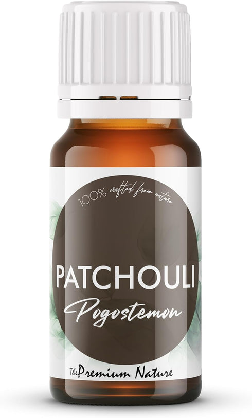 THE PREMIUM NATURE Organic Patchouli Essential Oil | 100% Pure & Natural Pogostemon cablin Leaf