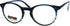 Round Thin Plastic Keyhole Horn Rim Tri-focal Progressive Reader Eyeglasses