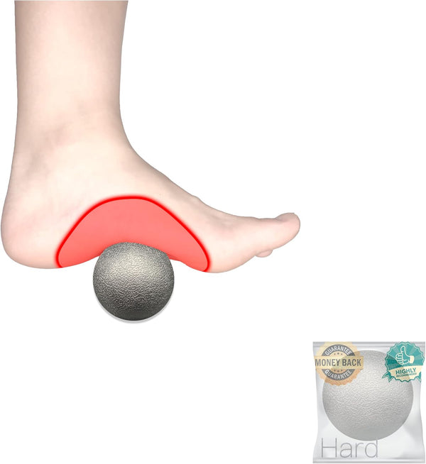 Plantar Fasciitis Relief Massage Ball - Lacrosse Ball, Foot Massage Roller & Myofascial Release Ball for Foot Pain