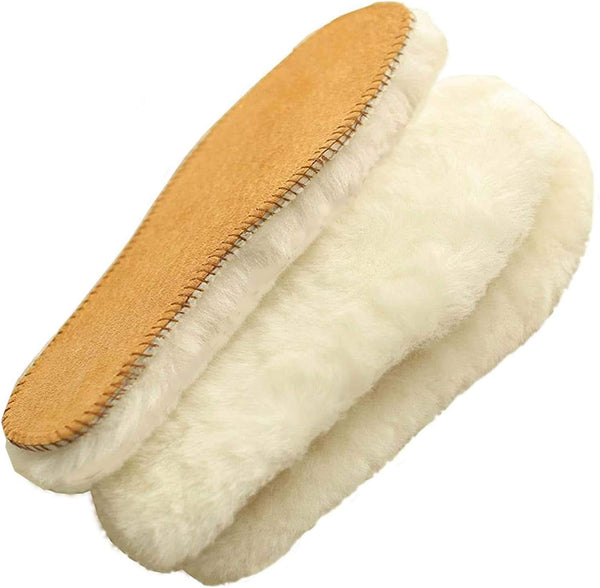 Men's Sheepskin Insoles, Super Thick Premium Shoe Insoles, Durable & Extra Fluffy, Men US 13 B(M)