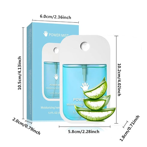 Shrandi (2pcs Power Mist Hydrating Hand Sanitizer, Power Mist Hydrating Spray for Hand, Hand Sanitizer Spray, Travel