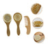PERSELOSO Infant Soft Wooden Hair Comb for Gentle Scalp Grooming for Newborn Hair Care and Bath Time