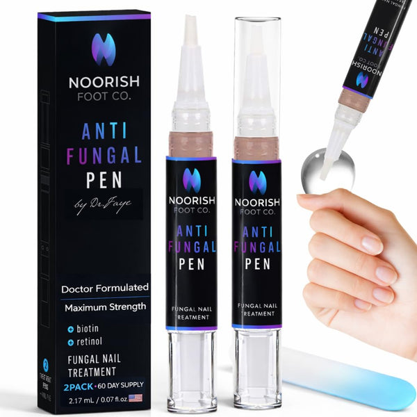 NOORISH FOOT CO. Nail Fungus Treatment Pen for Toenails & Fingernails - Antifungal Nail Repair