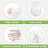 1.2 Gallon 80 Counts Strong Trash Bags, Small Plastic Garbage Bags for Home Office Kitchen, Clear