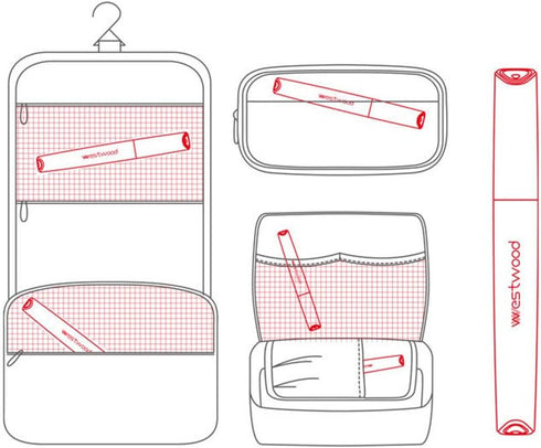 Portable Toothbrush Cover, Plastic Travel Box, Breathable Design with Air Hole, Pink