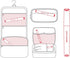 Portable Toothbrush Cover, Plastic Travel Box, Breathable Design with Air Hole, Pink