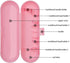 Pink Plastic Electric Toothbrush Travel Case for Oral-B Pro Series