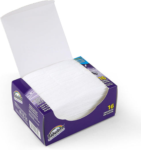 Fabuloso Dry Cloths, Dry Sweeping Pads for Fabuloso Dry + Wet Sweeper, 16 Count - 10 Pack