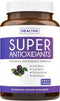 Super Antioxidants Supplement - Daily Blend of Acai Berry, Goji, Pomegranate & Trans Resveratrol - 60 Capsules