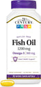 21st Century Fish Oil, 1200 mg, Enteric Coated Softgels, 90 Count