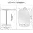 Table Vanity Mirror with Stand - Makeup Mirror for Desk - Adjustable Flexible Gooseneck, 360°Rotation Folding Portable Bathroom Shaving Cosmetic Mirror Square