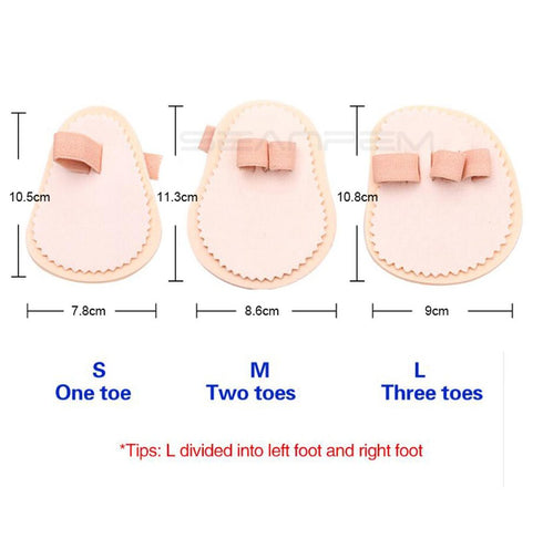 Adjustable Toe Splint & Straightener Brace with Cushion Metatarsal Pads for Hammer Toe - Support Guard (3 loops left