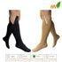 HealthyNees 2 Set 20-30 mmHg (2XL) Pairs Closed Toe Zipper Compression Fatigue Swelling Circulation Knee Length Socks