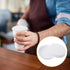 100Pcs Disposable Paper Cup Cover, Recycled Hot Cup Lid for Tea Coffee Mug, Stackable for Cafe Hotel