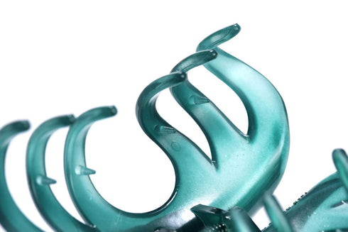 Youxuan 4 Inch Hair Claw for Women, Pretty Clip for Thick Hair, Niagara Blue