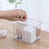 SUNFICON Cotton Swab Balls Box, Cotton Pads Holder Organizer, Acrylic Crystal Clear Canister