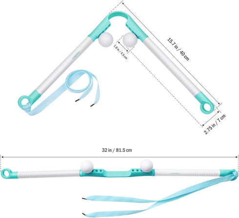 Neck Massager Manual - Pressure Point Massage Sticks Tools Therapy Massager Pressure DeepTissue Point for Neck Shoulder