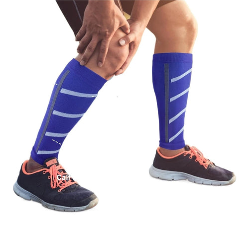 PAKHUDB 1 Splints(1-Blue) Calf Compression Sleeves Pair Calf Compression Sleeve for Men and Women Leg for Running Shin