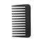 Mini Wide Tooth Comb - Small Travel Hair Detangling Comb for Curly Wavy Hair (Black)