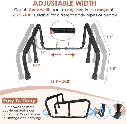 NEPPT Couch Cane Stand Lift Assist for Elderly Standing Aids Supports Assistance Couch Assist Rail Seniors Fall