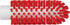 Vikan 5380-50-4 Stiff Tube Brush, Polyester, 2" x 5-3/4" OAL, Red for Effective Cleaning