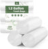 Jaoul 1.2 Gallon Small Trash Bags, 60 Counts, Unscented Strong Bathroom Trash Bags for 1 Gallon Cans, White