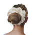 Jumbo Oversized XL Satin Scrunchies for Women, Large Elastic Ties Band for Ponytail Bun, Frizz Prevention (Red)