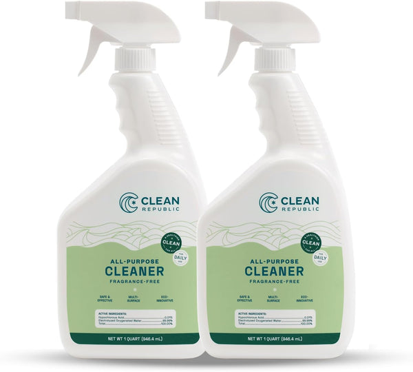 All-Purpose Cleaner Spray, Nature-Derived, Bleach Free, Fragrance Free, Multi-Surface Cleaner, 32oz - 2 Pack