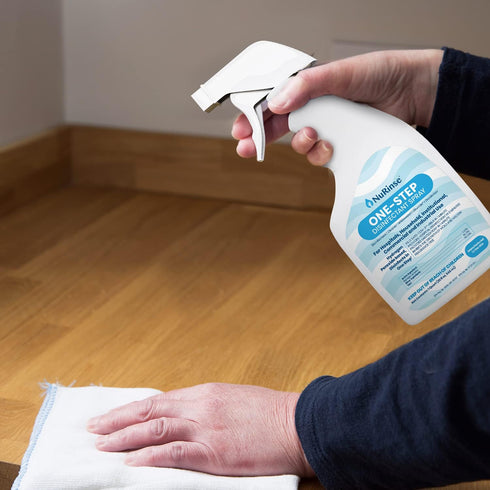 One-Step Disinfectant Spray, 32 FL OZ, All Purpose Cleaner & Sanitizer in One Pack