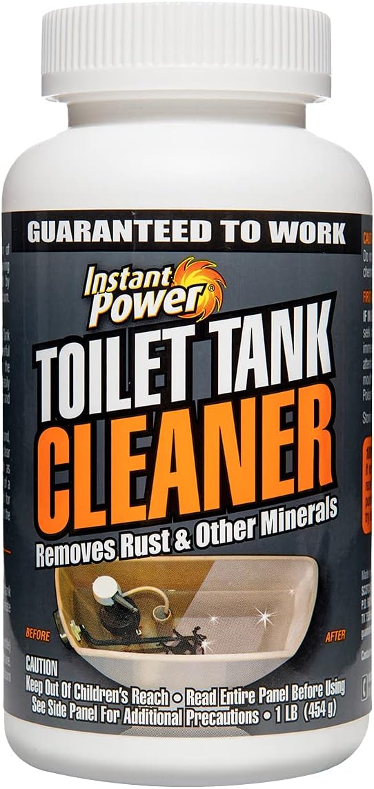 Instant Power Toilet Tank Cleaner, Bathroom Cleaning Powder, Removes Rust and Minerals, 16 Oz