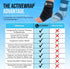Pack 2 Activewrap Ankle Ice Wrap - Includes Reusable Ultra Flex Gel Ice Pads for Hot & Cold Compression for Foot, Heel