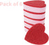 Heart Shaped Dual-Sided Kitchen Sponge - Scrubber for Washing Dishes, Pots, and Household Cleaning (Pink, 6 Pack)