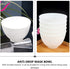 EXCEART Face Mask Mixing Bowl Set - 3Pcs Silicone Bowls for DIY Facial Mask Mixing