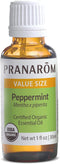 Pranarom USDA Organic Peppermint Essential Oil (30ml), 100% Pure for Aromatherapy, Diffuser & Massage