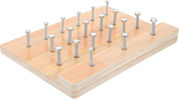 Milisten Hand Therapy Pegboard for Rehabilitation Wooden Exercise Board for Fine Motor