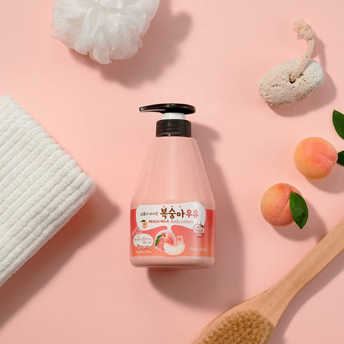 WELCOS KWAILNARA Milk Body Lotion 560 g / 19.75 oz (Peach Milk)