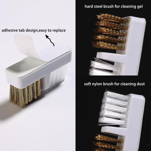 2 in 1 Pink Nail Drill Bit Holder and Cleaner Brush Case, 30 Holes Dust-proof Nail Bit Organizer Storage Box