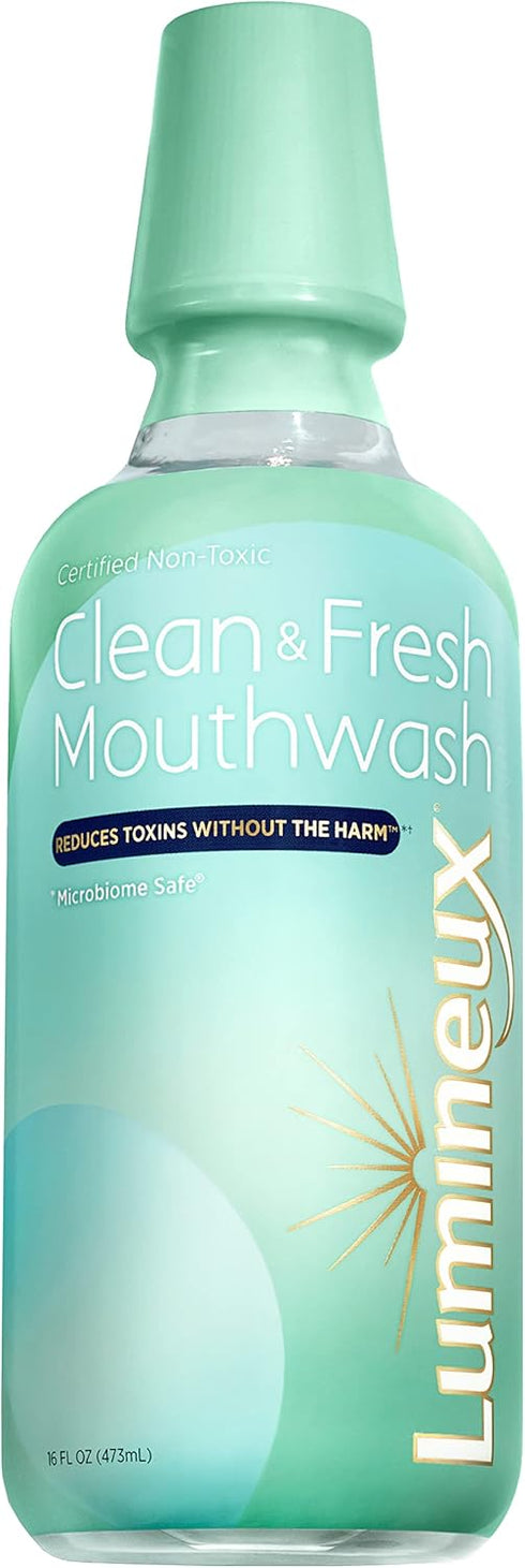 Lumineux Complete Care Mouthwash 16 Oz. - Certified Non-Toxic, Fluoride Free, Fresh Breath in 14 Days