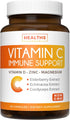 Immune Support Supplement, 60 Vegetarian Capsules, Elderberry Vitamin C, Zinc, Vitamin D, Magnesium, Echinacea,