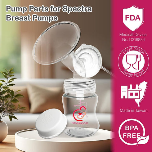 S2 S1 9 S2 17mm (17mm 4 Sets) Nenesupply Pump Parts Compatible with Spectra Plus Breast Pump to Replace Spectra Pump