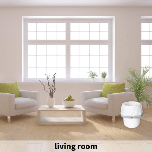 Small Trash Bags, 1.2 Gallon, 75 Counts, Black Drawstring Trash Can Liners for Home Kitchen Bedroom