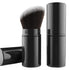 Falliny Retractable Makeup Brush, Angled Kabuki Powder Foundation Brush, Travel Face Blush Brush with Cover