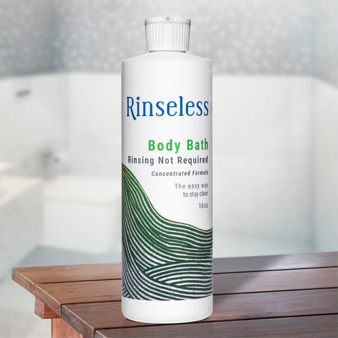 Refreshing Rinse Free Body Wash for Elderly, 16 Oz, Soothing Aloe Scent