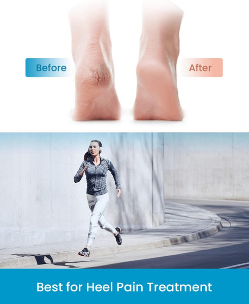 Sumiwish Heel Cups for Heel Pain, 6 PCS Thick Silicone Heel Support for Plantar Fasciitis, Bone Spur Pain Relief